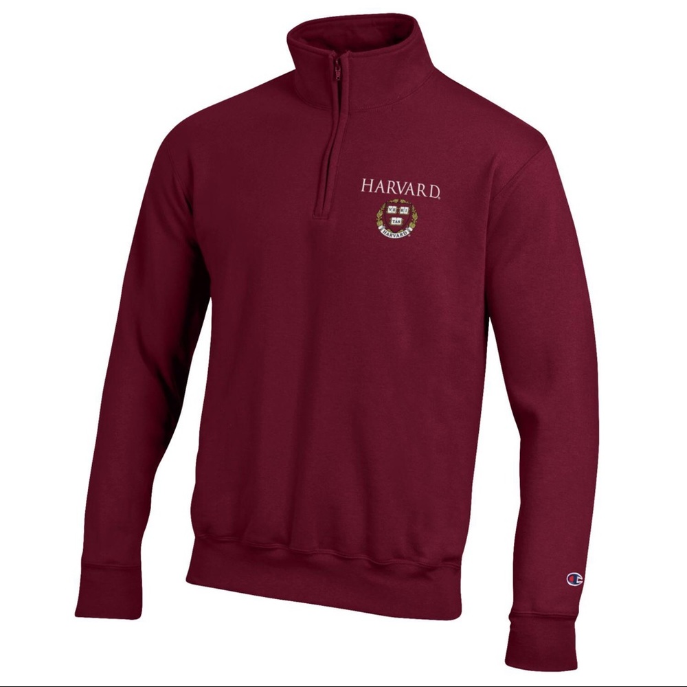 Harvard University 1/4 Zip Pullover Sweatshirt